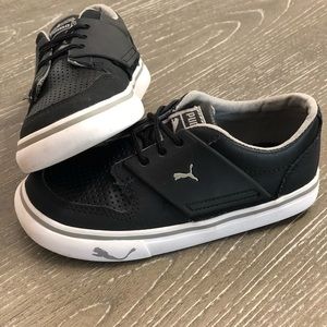 Black & grey Puma toddler boy shoes size 8